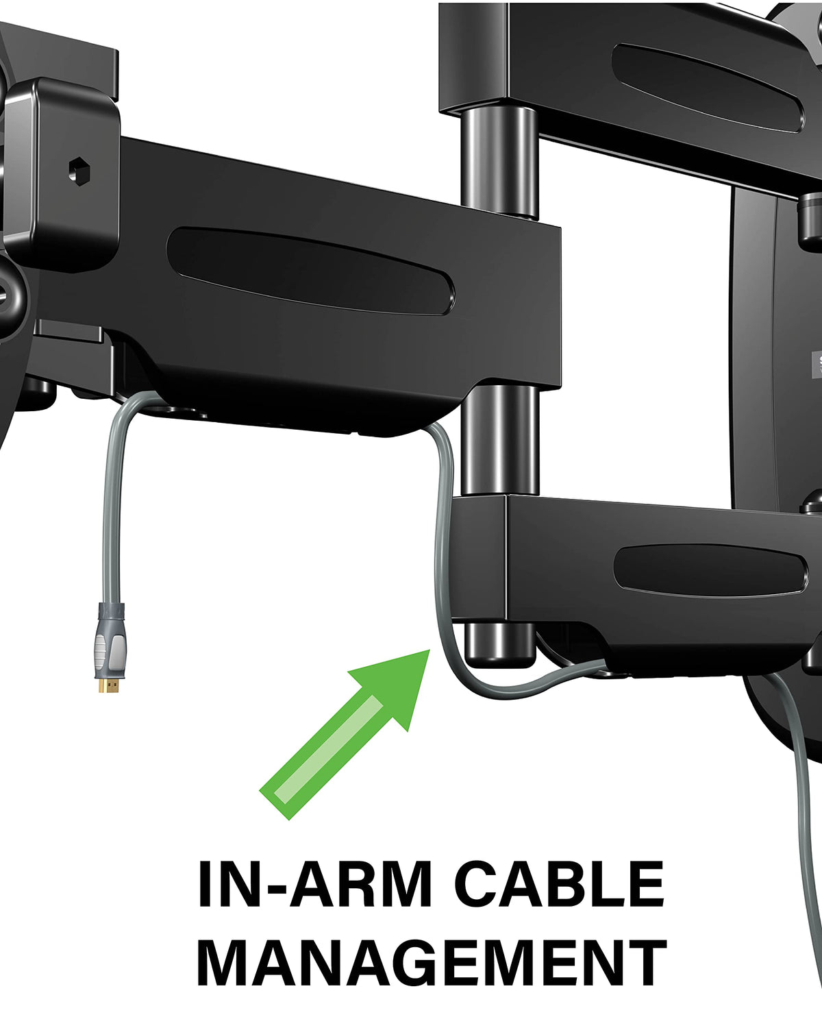 Sanus includes wall template and hardware for quick setup.