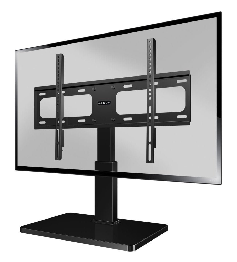Sanus VSTV1 side view highlights height adjustability for comfortable seating.