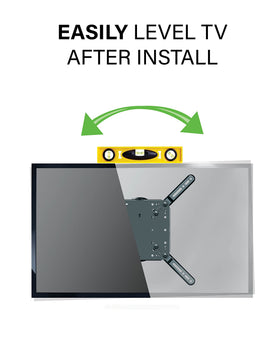 Sanus built in cable management keeps cords hidden.