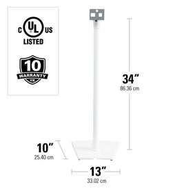 Sanus WSS22-W1 quick-assembly instructions showing setup in about 15 minutes.