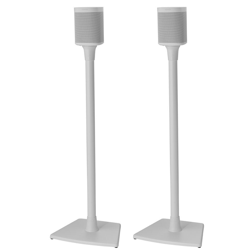 Sanus WSS22-W1 front view with built-in cable management for clean Sonos setup.