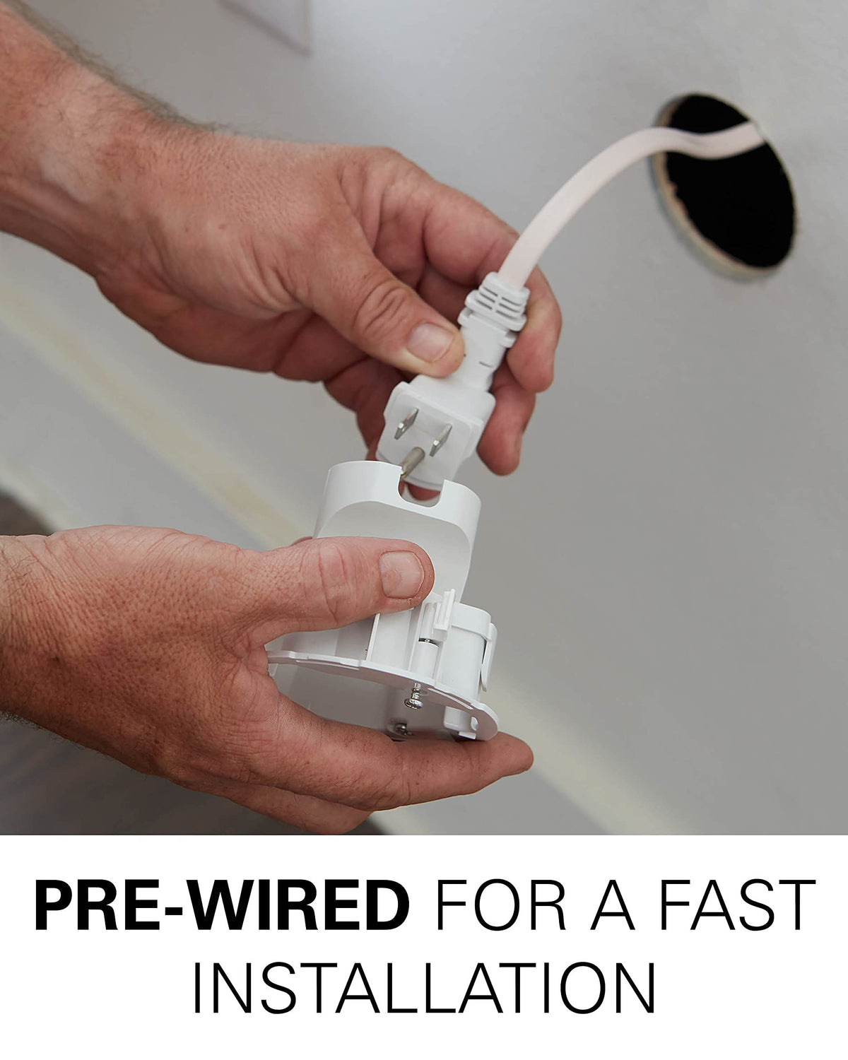 SANUS prewired design reduces wiring steps for easier setup.