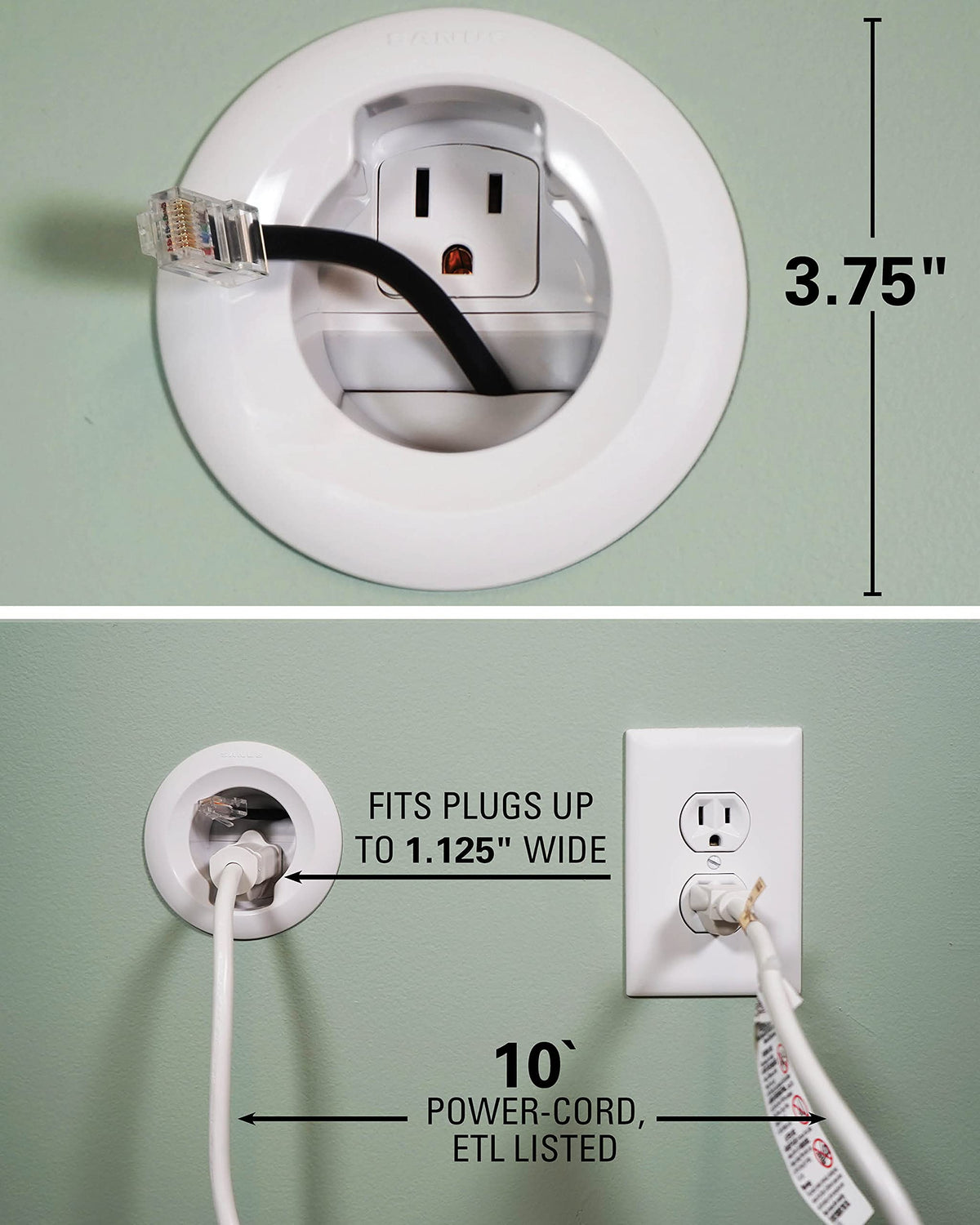 SANUS ETL-certified safety adds peace of mind during installation.