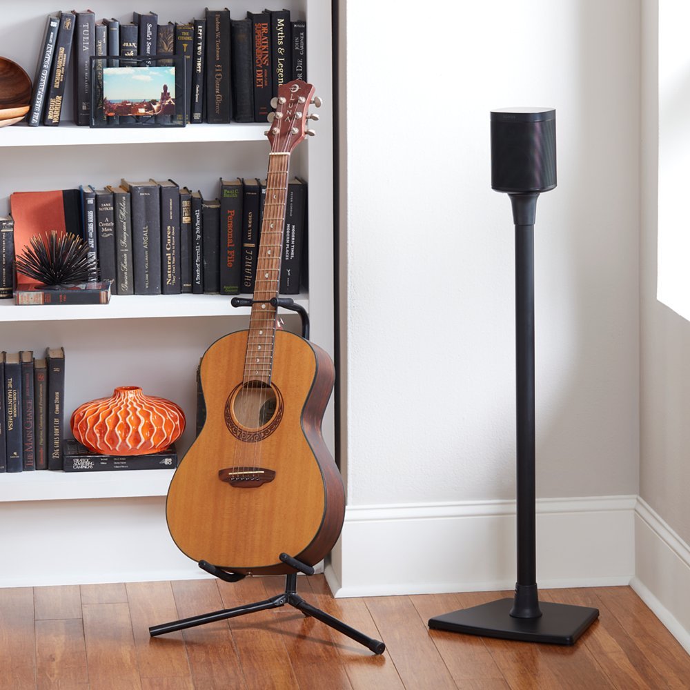 Durable anodized aluminum Sanus WSS21-B1 stand for modern aesthetics
