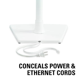 Sanus WSS21-W1 Sonos compatibility shown with speakers.