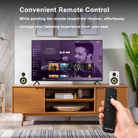 Sanyun SW206 MDF-enclosure reduces resonance for cleaner audio.