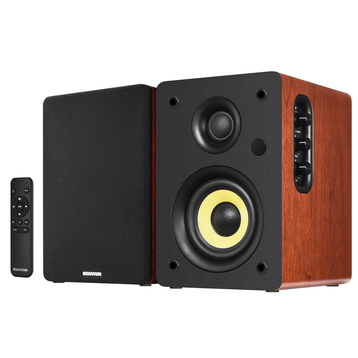 Sanyun SW206 in studio monitor mode for precise mixing and reference listening.