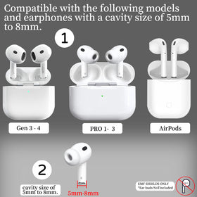Sapbontchi universal-fit earbuds sticker shields AirPods and other buds