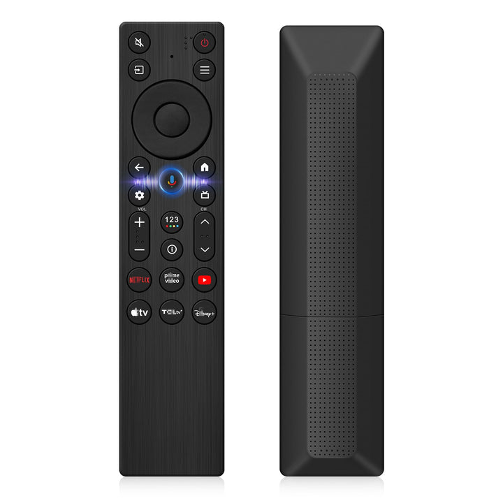 SAQVX RC923A remote front view showing full button layout and TV compatibility for easy control