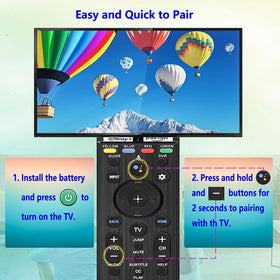 SAQVX remote shortcuts highlighting YouTube, Netflix, Prime Video, Disney+ keys