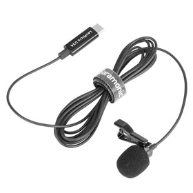 Saramonic LavMicro U3A alligator clip keeps the mic securely in place.