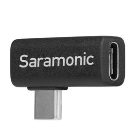Saramonic LavMicro U3A in-use setup with phone and computer for versatile recording.