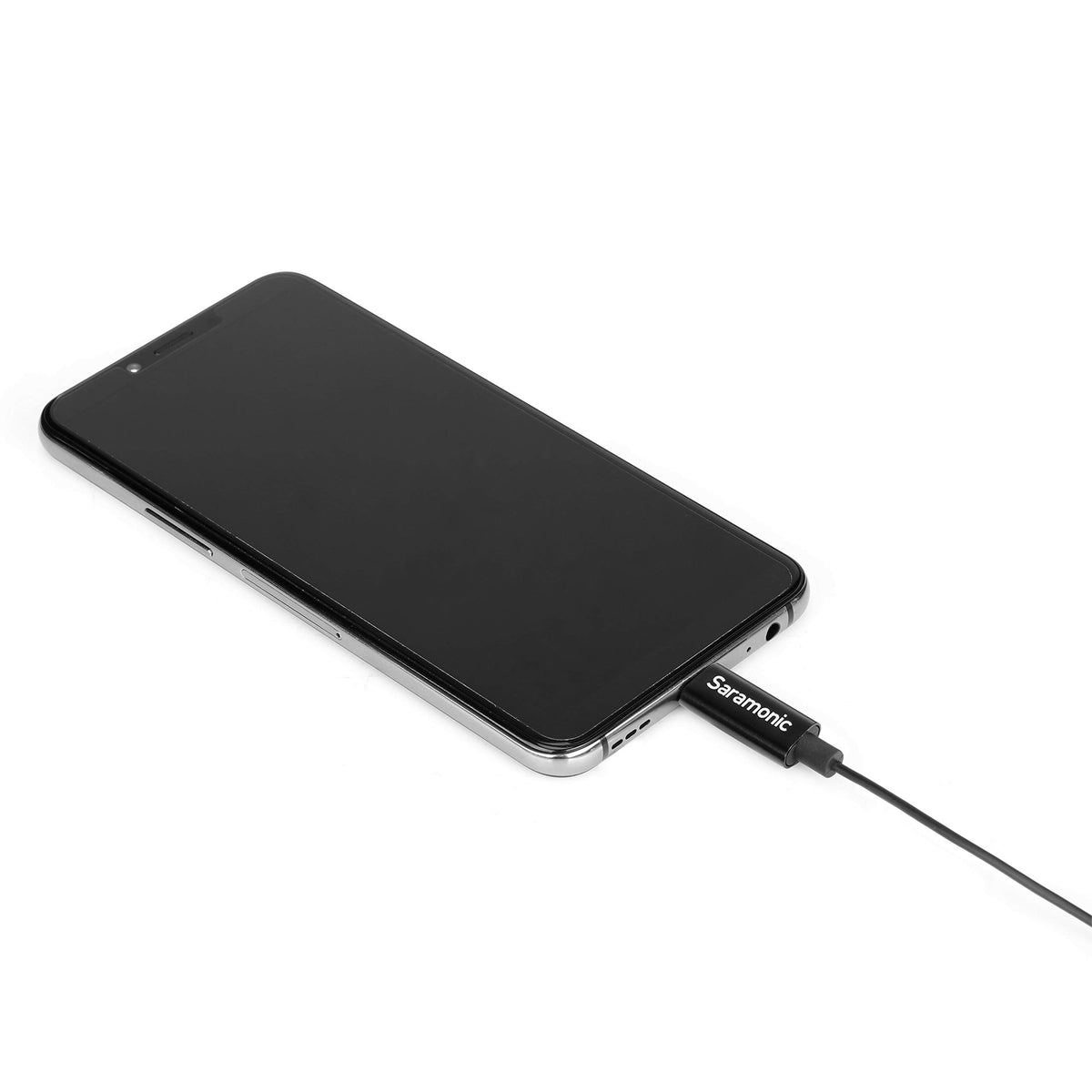 Saramonic LavMicro U3A zipped pouch for organized transport and quick access.