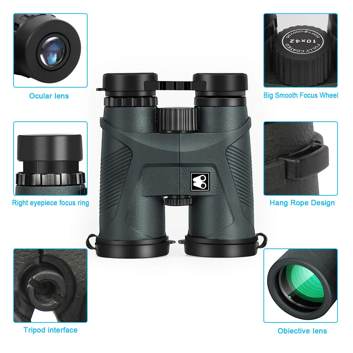 SARBLUE eyepiece close-up highlighting comfortable eye cups for long viewing