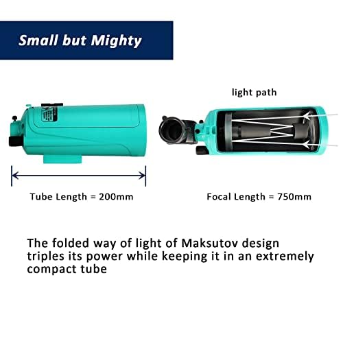 SARBLUE Mak60 full size tripod for stable viewing