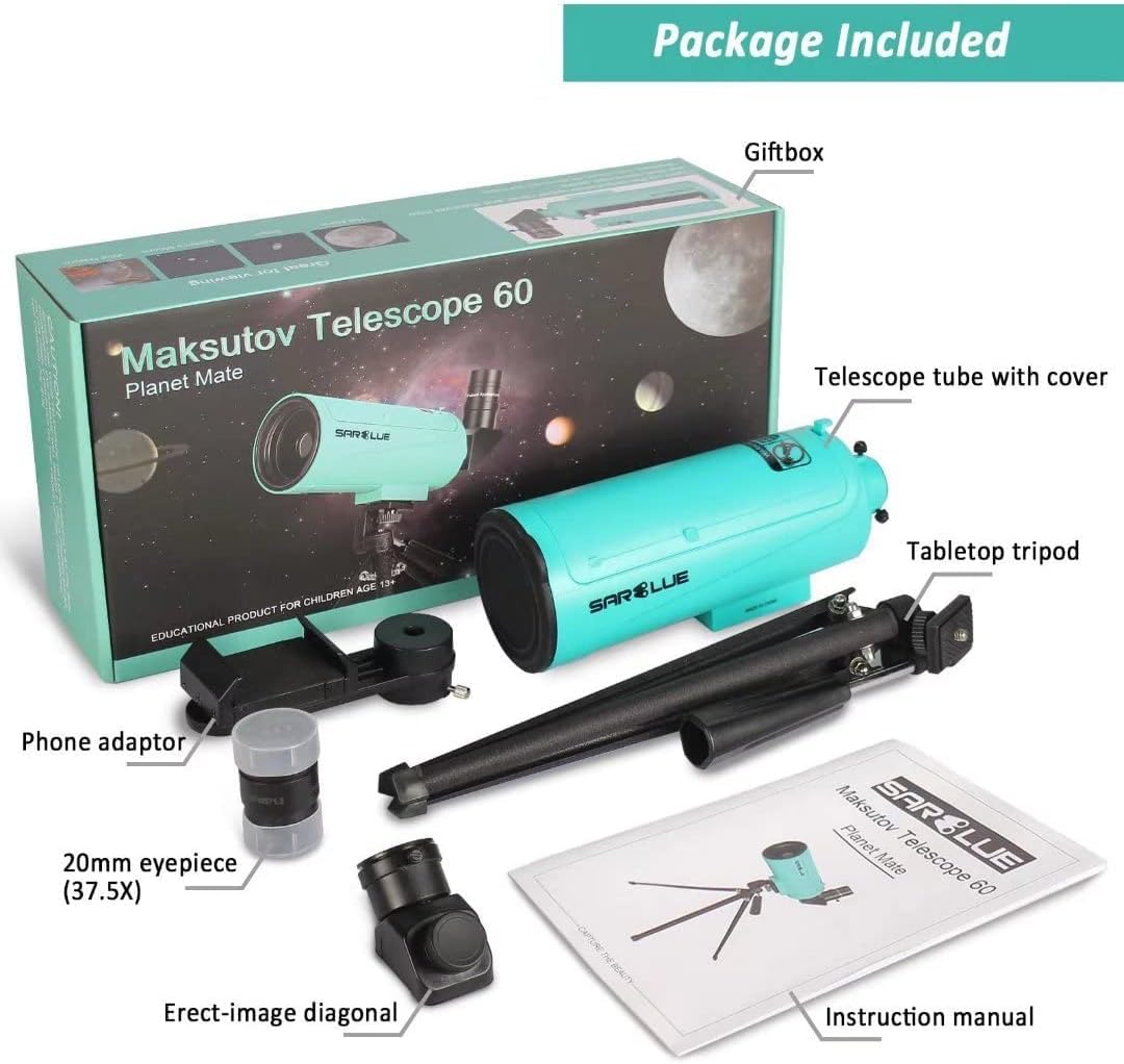 SARBLUE Mak60 phone adapter in use for easy mobile photography of celestial scenes