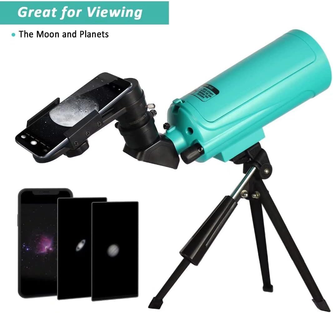 SARBLUE Mak60 telescope side view highlighting lightweight beginner-friendly build