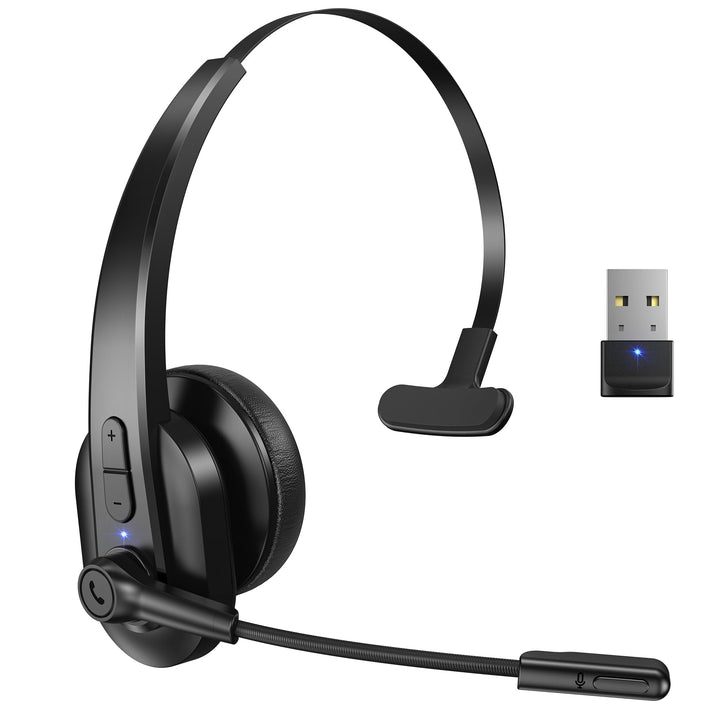 Sarevile headset front view showing controls and sleek profile for professional use