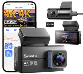 Sarmert C4 front camera in 4K delivering detailed driving footage.