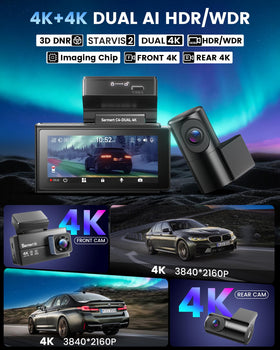 Sarmert C4 rear camera in 4K for comprehensive coverage.