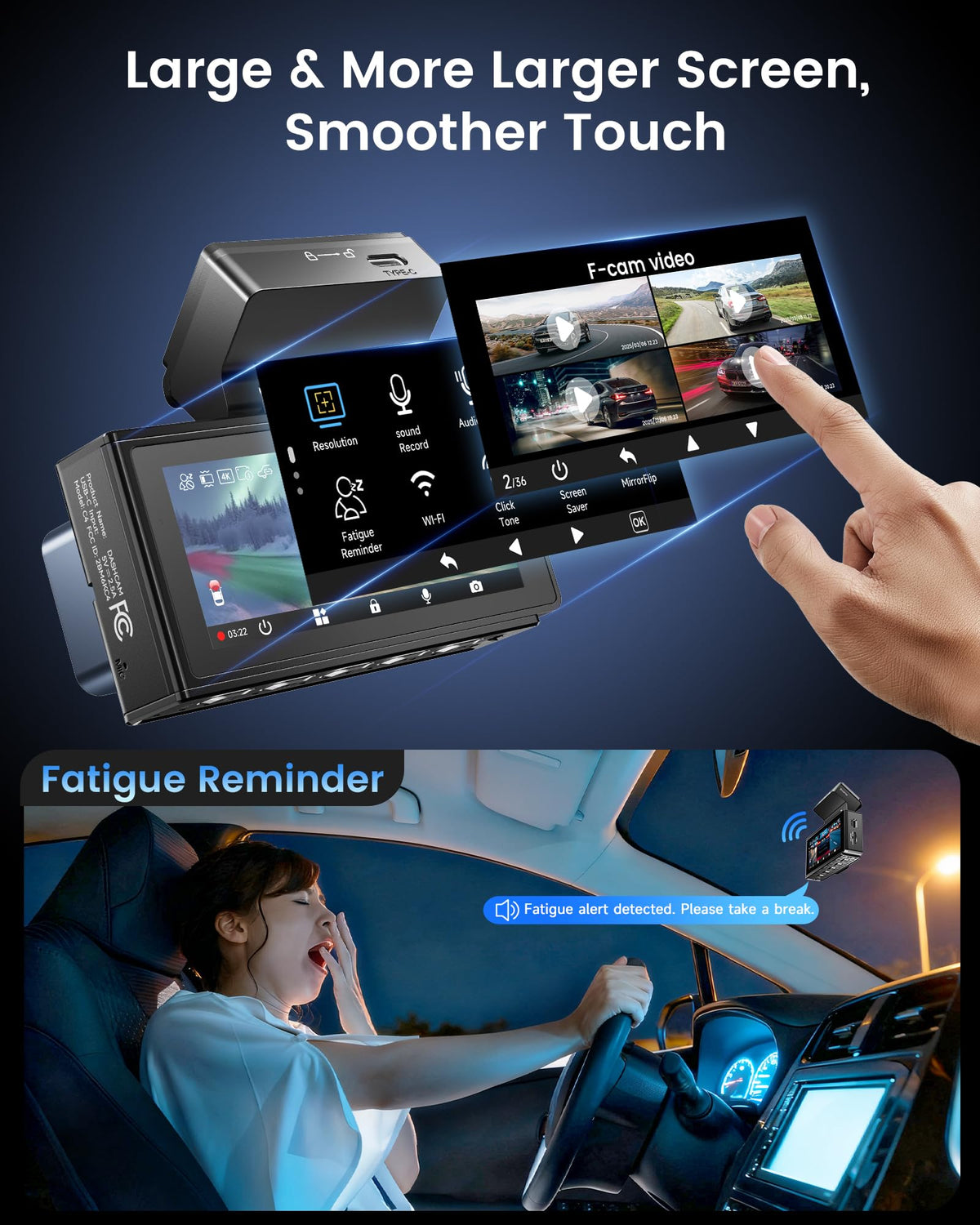 Sarmert C4 WiFi 5G enables quick video sharing.