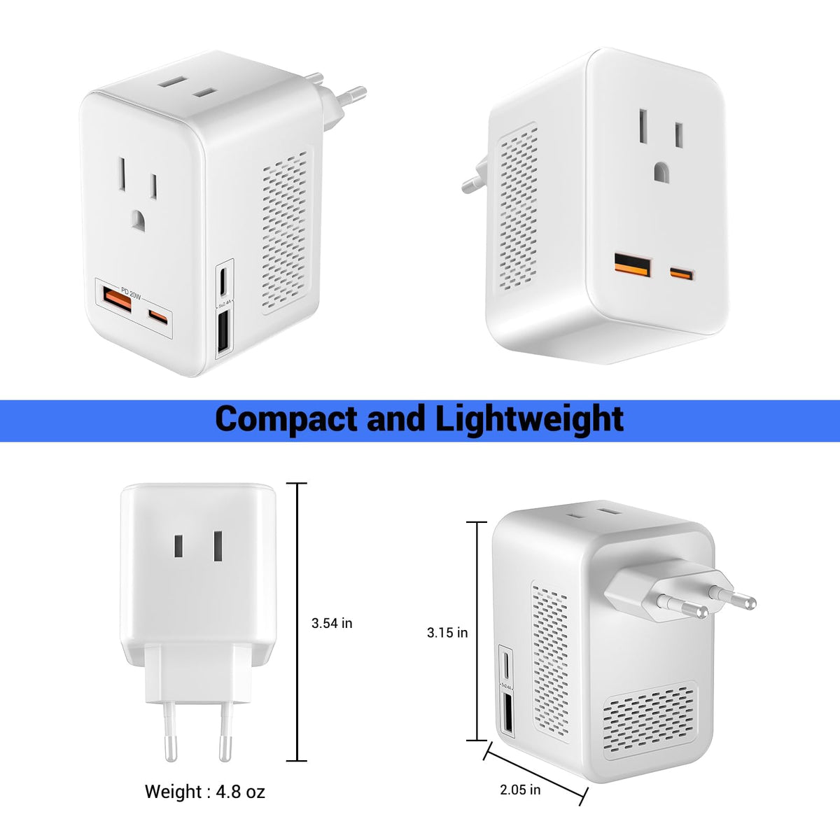 SARQW compact travel power solution for luggage