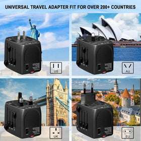 SARQW travel converter with multiple plug configurations for global use.