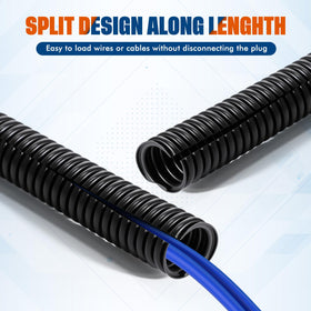 Sasylvia cable conduit neatly organizes under-desk cables, maintaining a tidy workspace.
