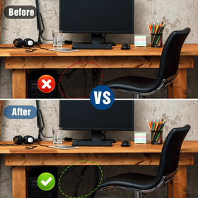 Sasylvia entertainment wiring kit keeps AV cables tidy and safe.