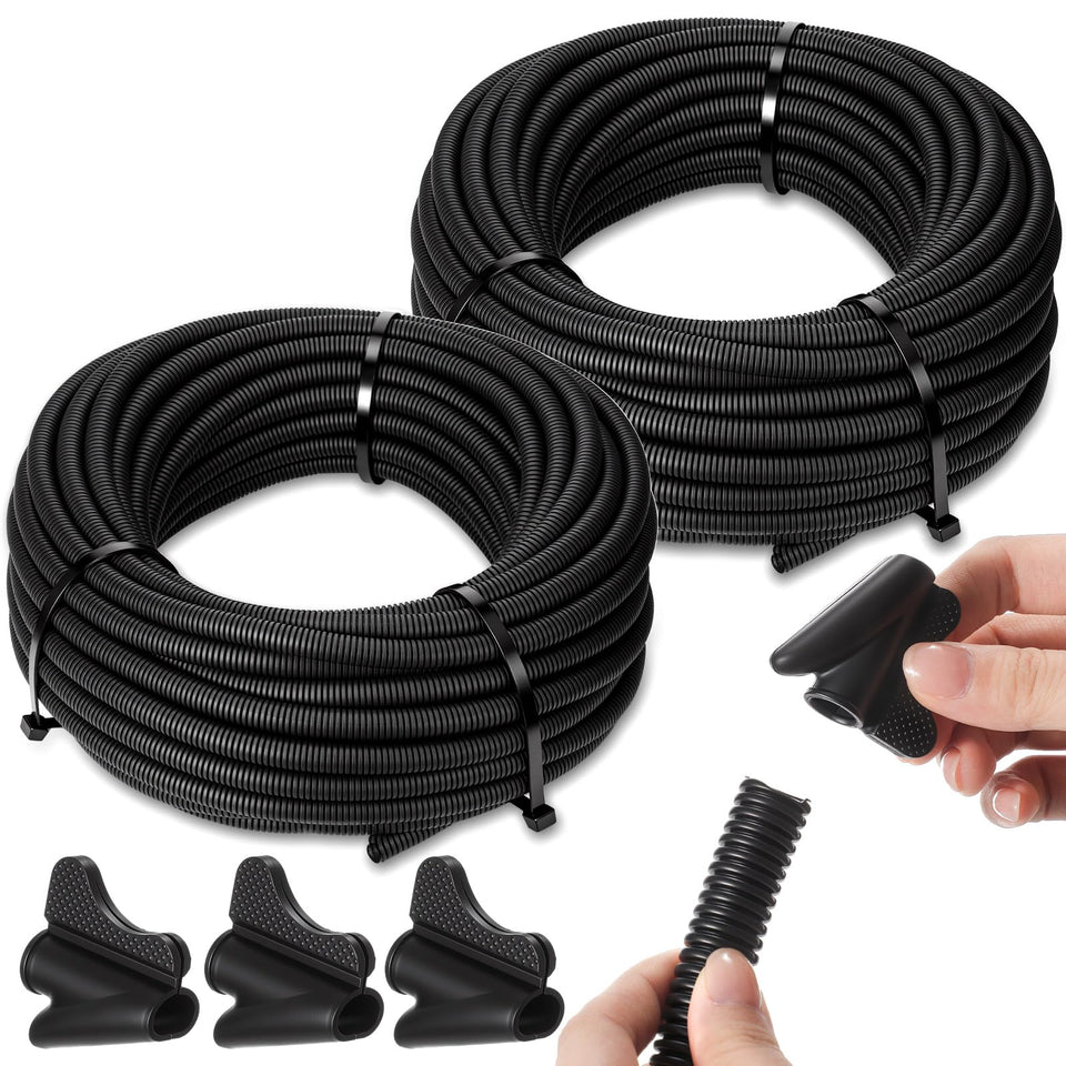 Sasylvia tubing rolls front view showing kit contents and quick installation benefit