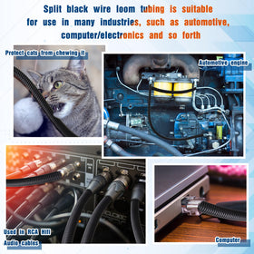 Sasylvia installed on vehicle harness protecting cables from friction and movement