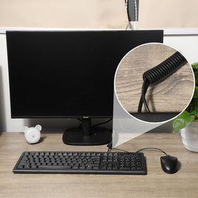 Sasylvia tubing routing cables under a desk for cleaner workspace and safety