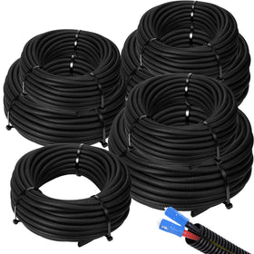 Sasylvia split wire loom 1/4 inch 100 ft neat cable concealment under desk