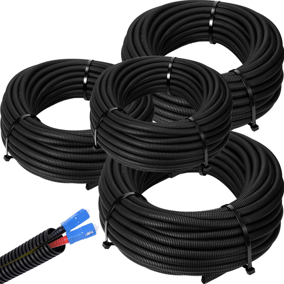 Sasylvia split-wire loom 1/4 inch close-up protects multiple wires and neatens cabling