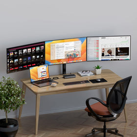 Satechi 13-in-1 Triple 4K Dock in action with a MacBook for enhanced workflow.