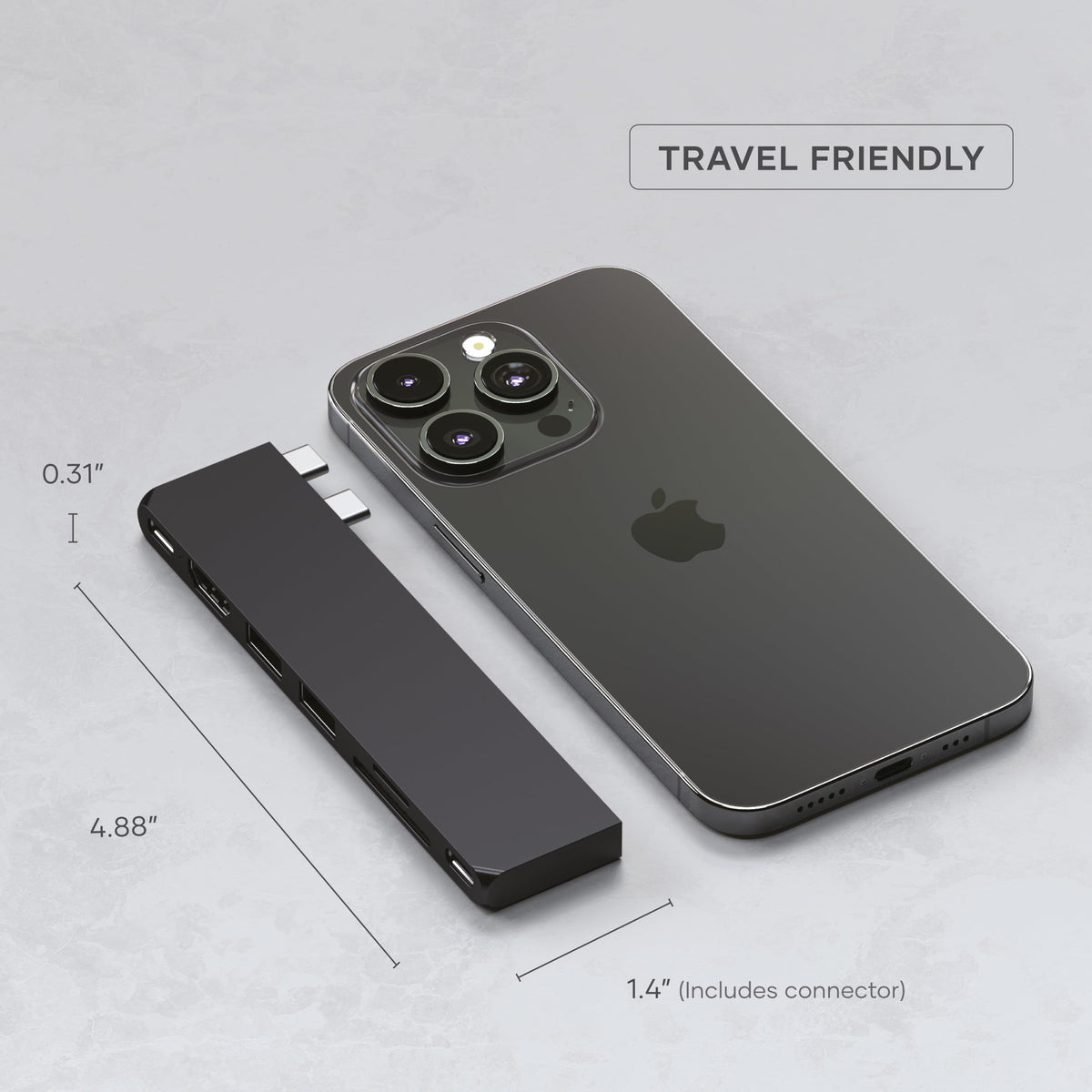 Satechi MacBook-friendly hub fitting sleekly for travel setups