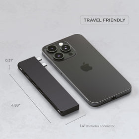 Satechi MacBook-friendly hub fitting sleekly for travel setups