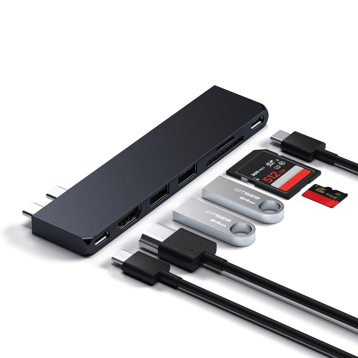 Satechi hub with USB 4 and dual USB-C ports for fast data and charging