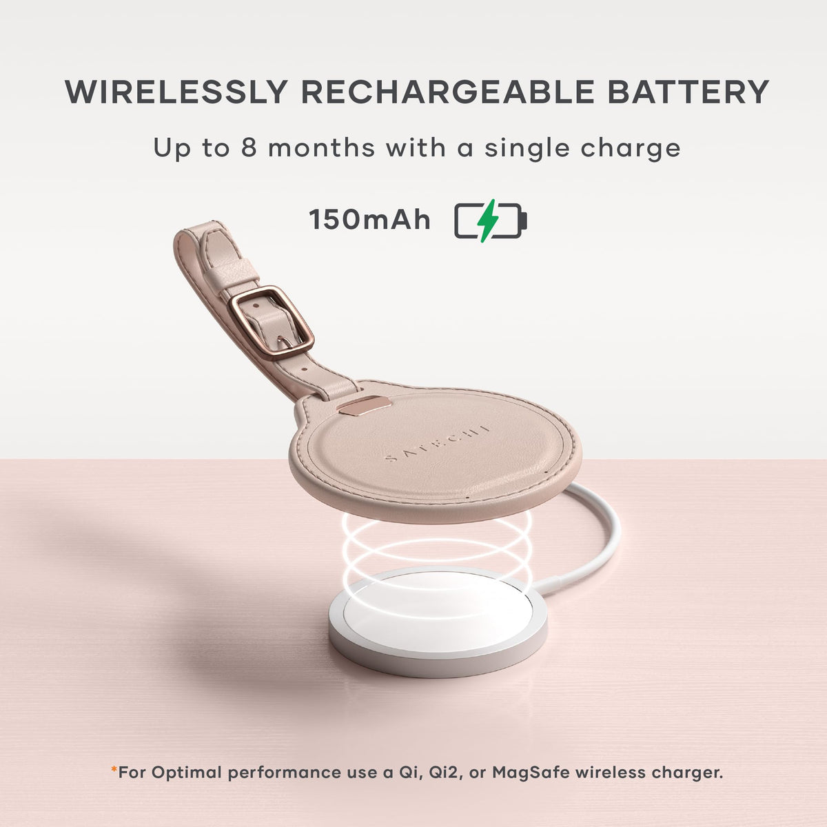 Satechi attached to suitcase handle demonstrating TSA-friendly travel readiness