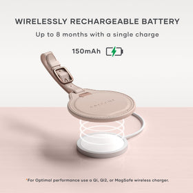 Satechi attached to suitcase handle demonstrating TSA-friendly travel readiness