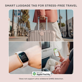 Satechi side profile illustrating thin design that reduces bulk on luggage