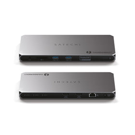 Satechi Thunderbolt 4 Dock 100W charging in use powering a laptop