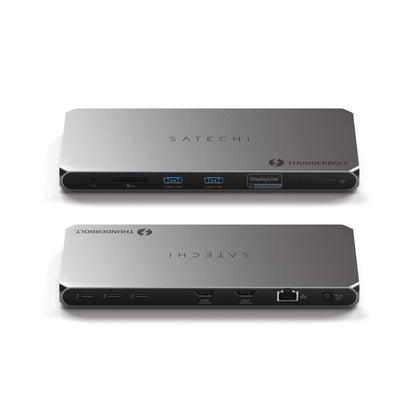 Satechi Thunderbolt 4 Dock 100W charging in use powering a laptop