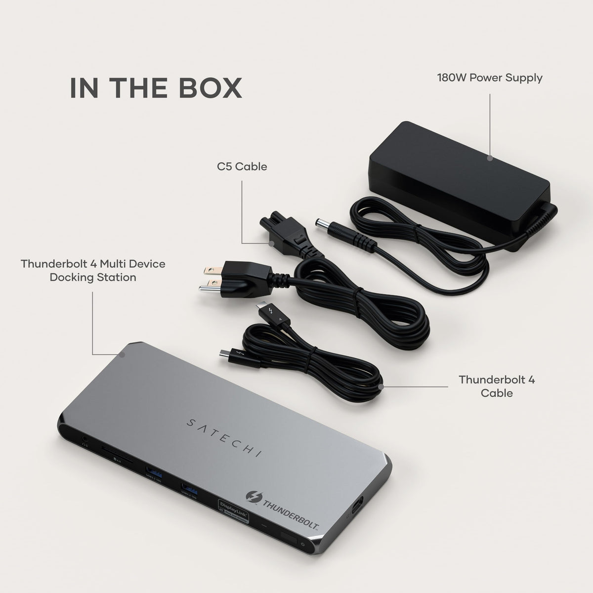 Satechi Thunderbolt 4 Dock Ethernet port for stable network