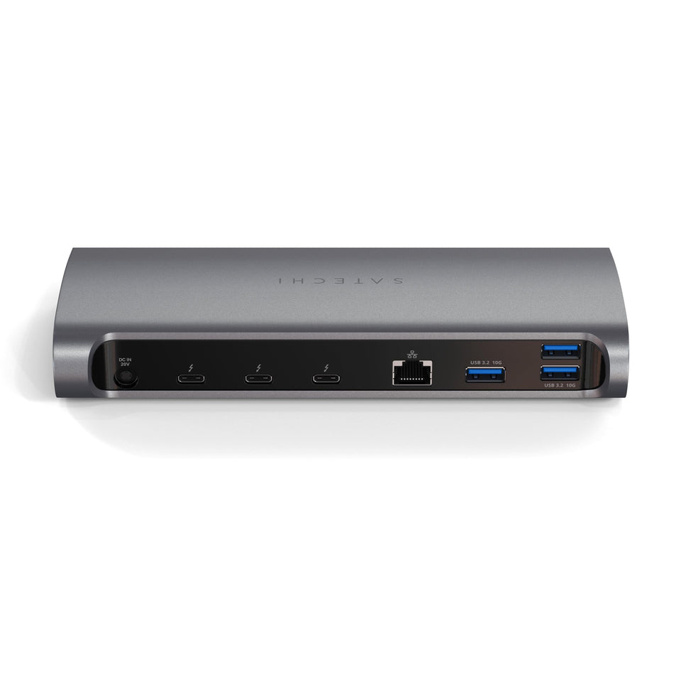 Satechi Thunderbolt 4 Dock front view for a clean, organized workspace.
