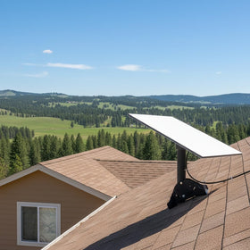 Satellite Oasis hardware and sealant layout showing included components for watertight install