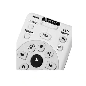 SatelliteSale RC66RX remote in hand demonstrates comfortable grip