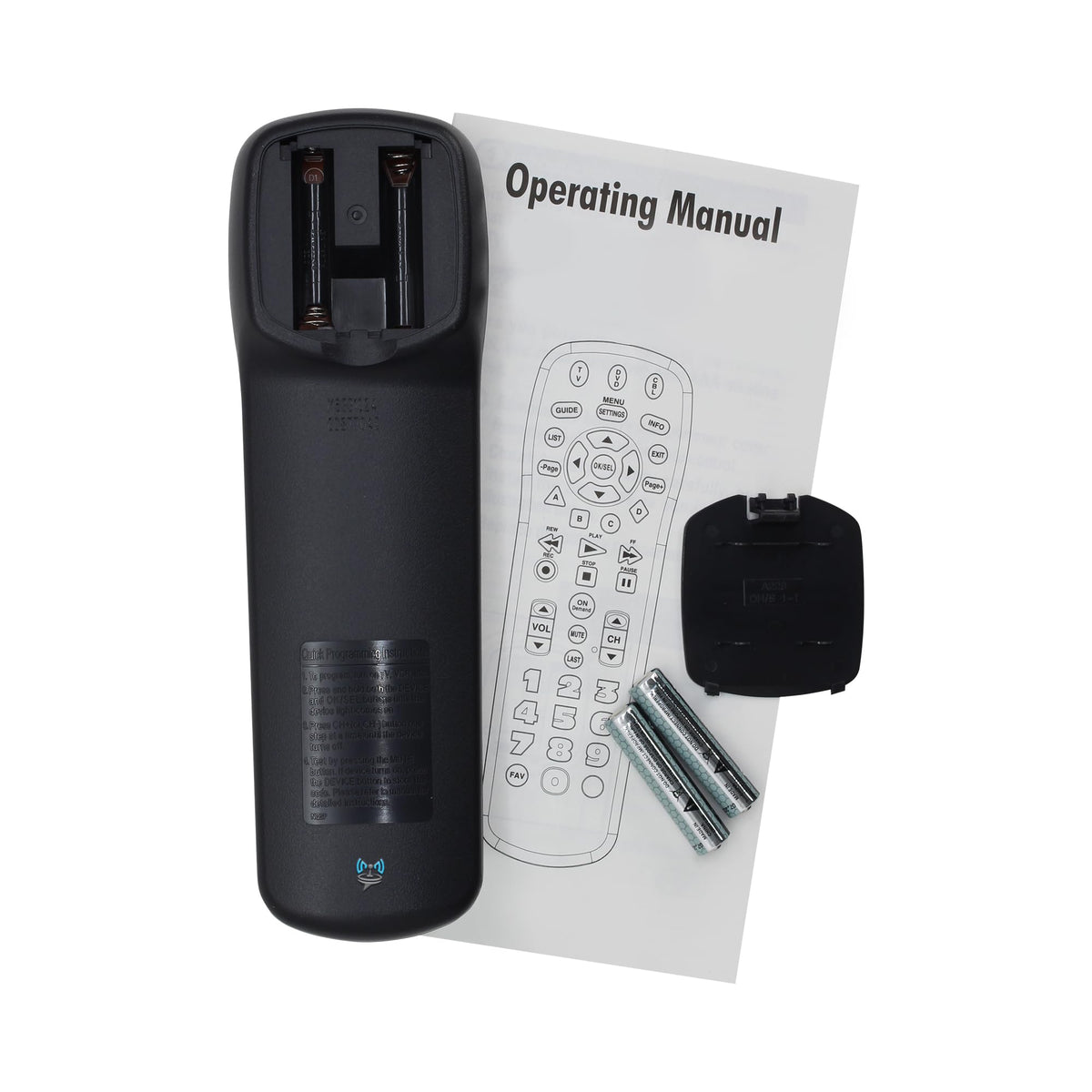 SatelliteSale UR3-SR3S glow-in-the-dark keypad aids nighttime control.