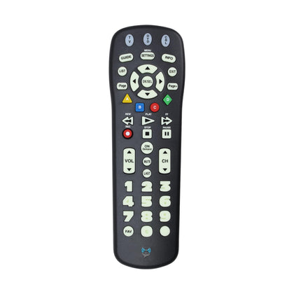 SatelliteSale UR3-SR3S remote front view with large buttons for easy navigation.