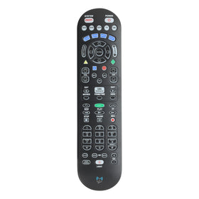 SatelliteSale UR5U-8780L remote front view in matte black, easy grip.